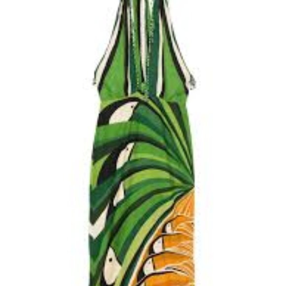 NWT Farm Rio Toucan beaded maxi halter dress, sz. S - Picture 5 of 8